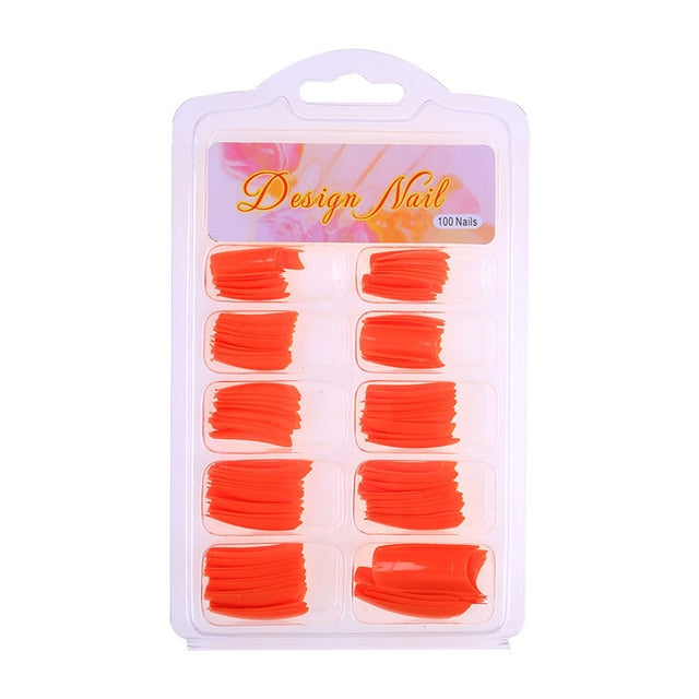 DIY Clear Acrylic Nail False Art Finger