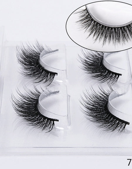 pairs natural false eyelashes