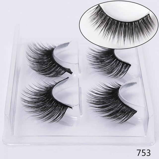 pairs natural false eyelashes