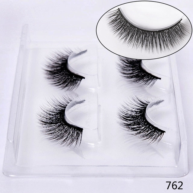 pairs natural false eyelashes