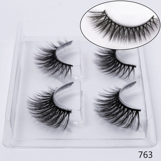 pairs natural false eyelashes