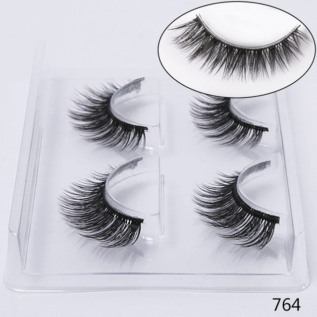 pairs natural false eyelashes