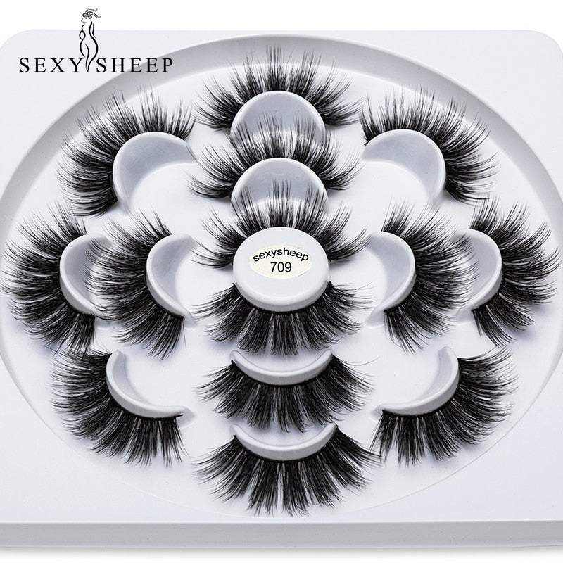 pairs Faux 3D Mink Lashes Natural Long False Eyelashes