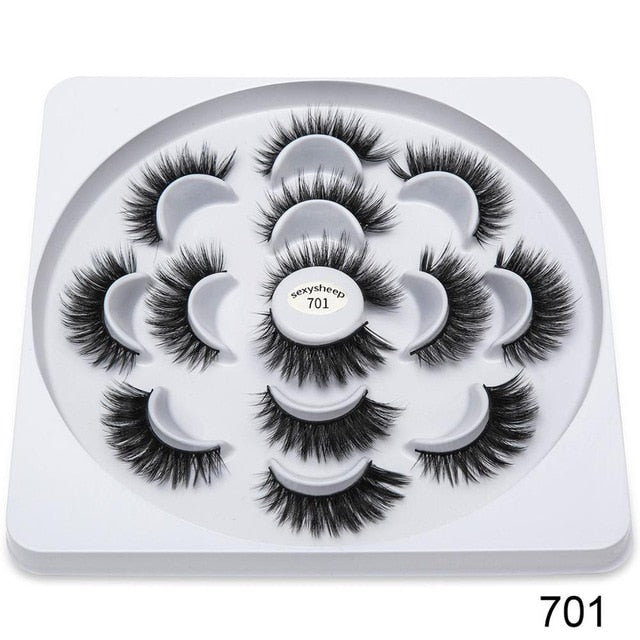 pairs Faux 3D Mink Lashes Natural Long False Eyelashes