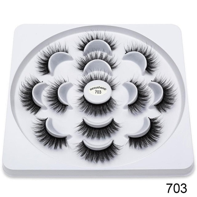 pairs Faux 3D Mink Lashes Natural Long False Eyelashes