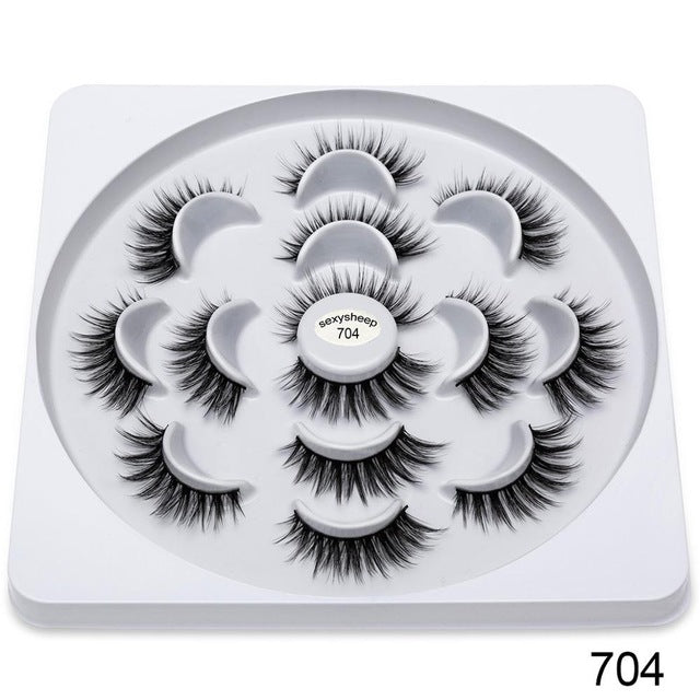 pairs Faux 3D Mink Lashes Natural Long False Eyelashes