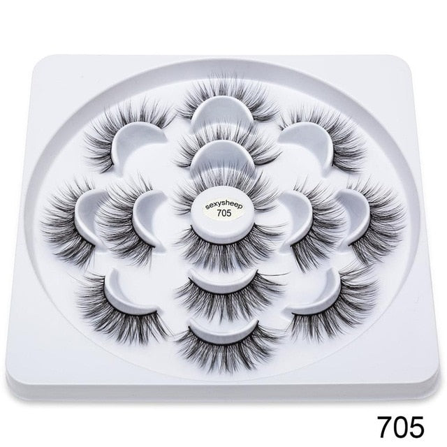 pairs Faux 3D Mink Lashes Natural Long False Eyelashes