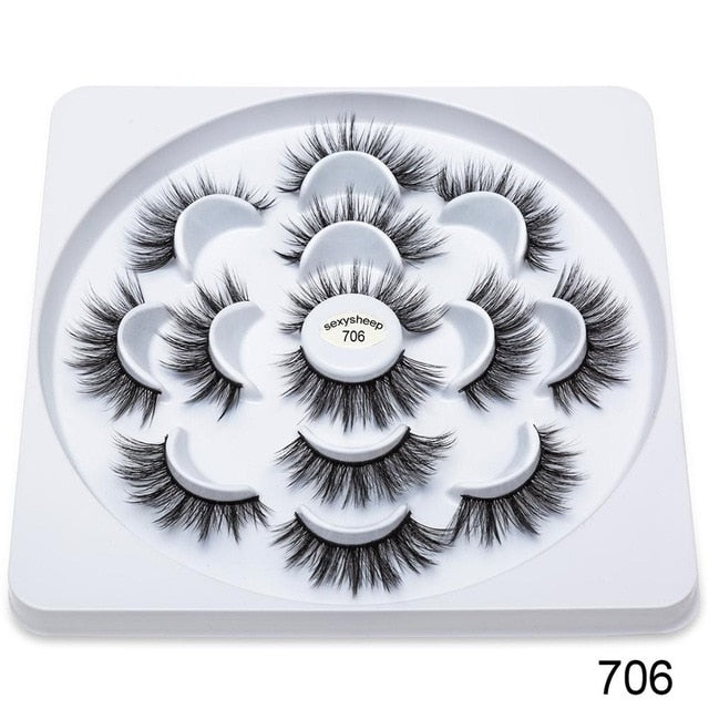 pairs Faux 3D Mink Lashes Natural Long False Eyelashes