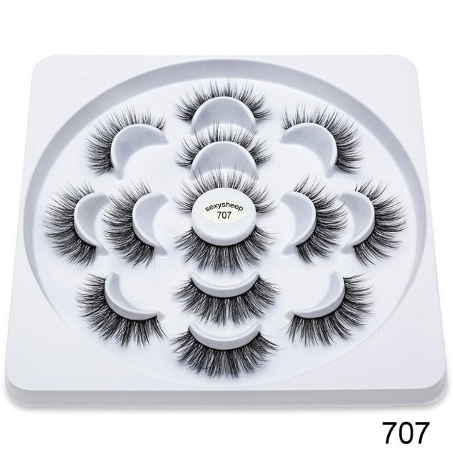 pairs Faux 3D Mink Lashes Natural Long False Eyelashes