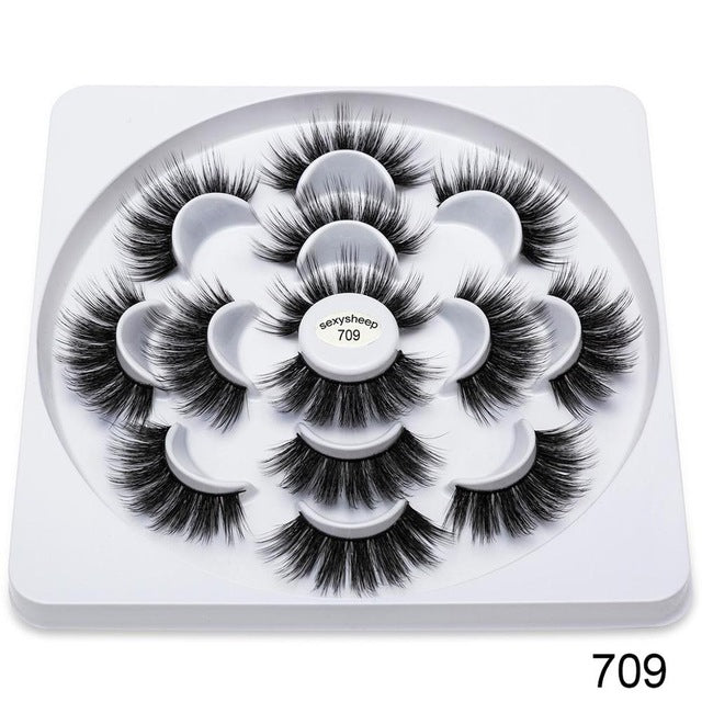 pairs Faux 3D Mink Lashes Natural Long False Eyelashes