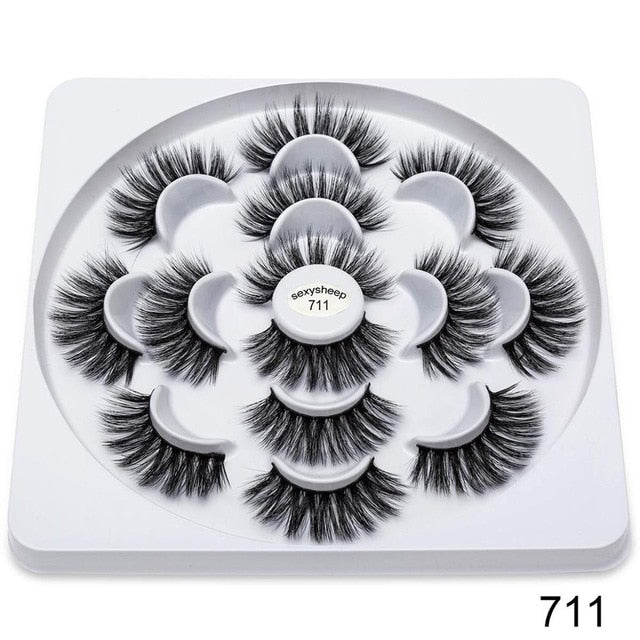 pairs Faux 3D Mink Lashes Natural Long False Eyelashes