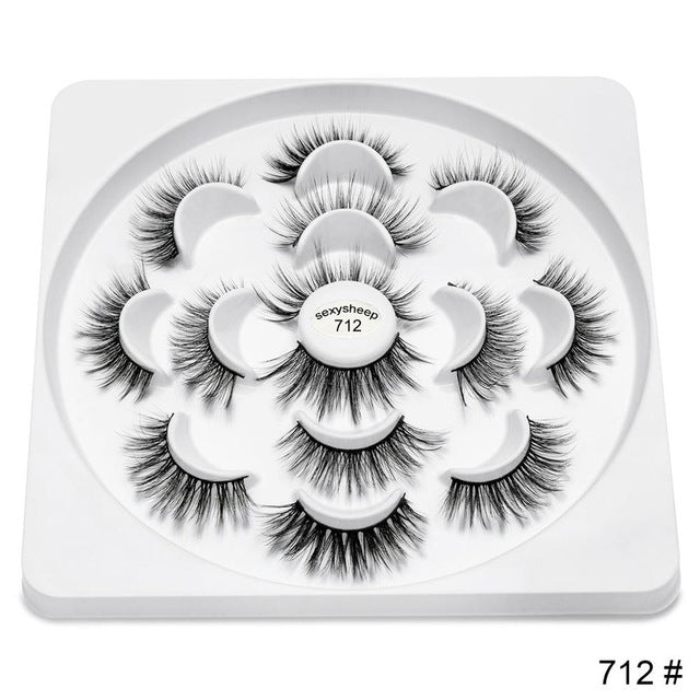 pairs Faux 3D Mink Lashes Natural Long False Eyelashes