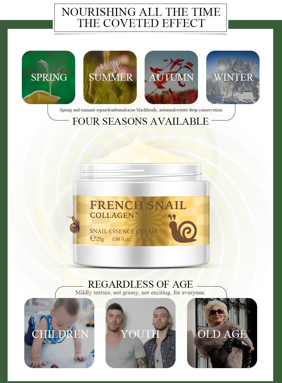 Anti Wrinkle Anti Aging Snail Moist Nourishing Facial Cream