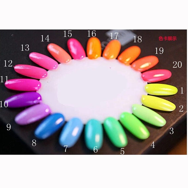 20 colors Gel Nail Polish for Glow in Dark