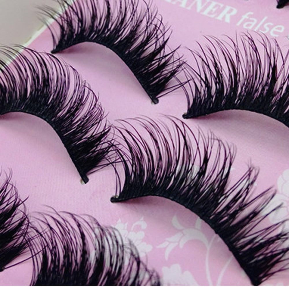 pair natural false eyelashes