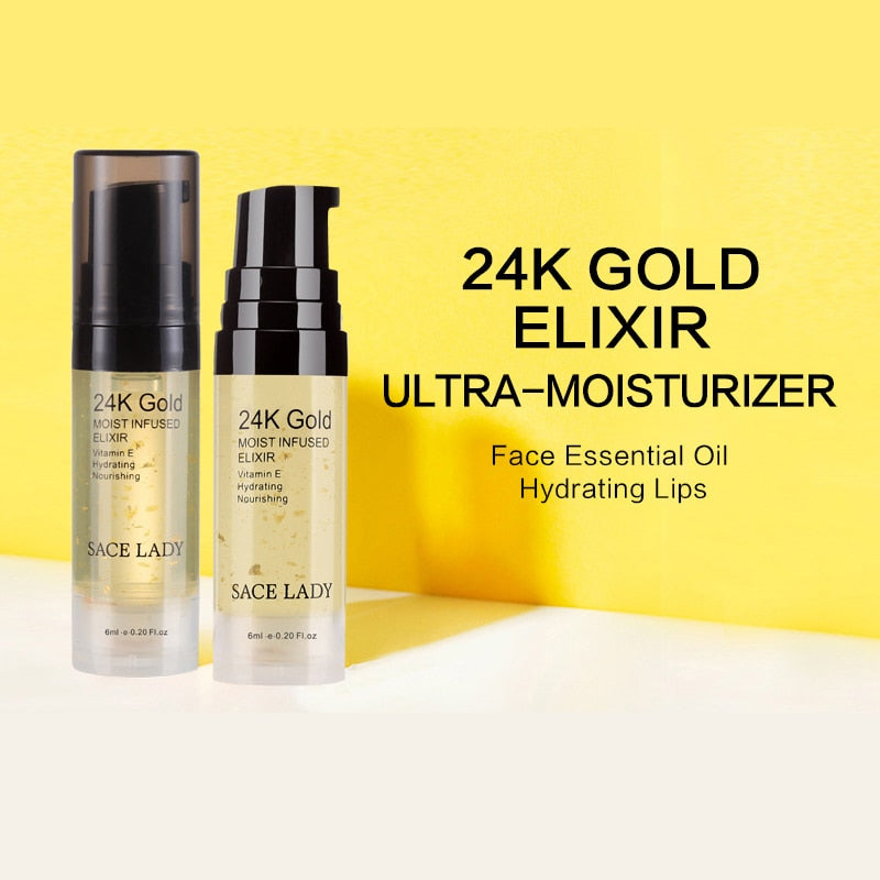Gold Elixir Oil for Face Makeup Primer