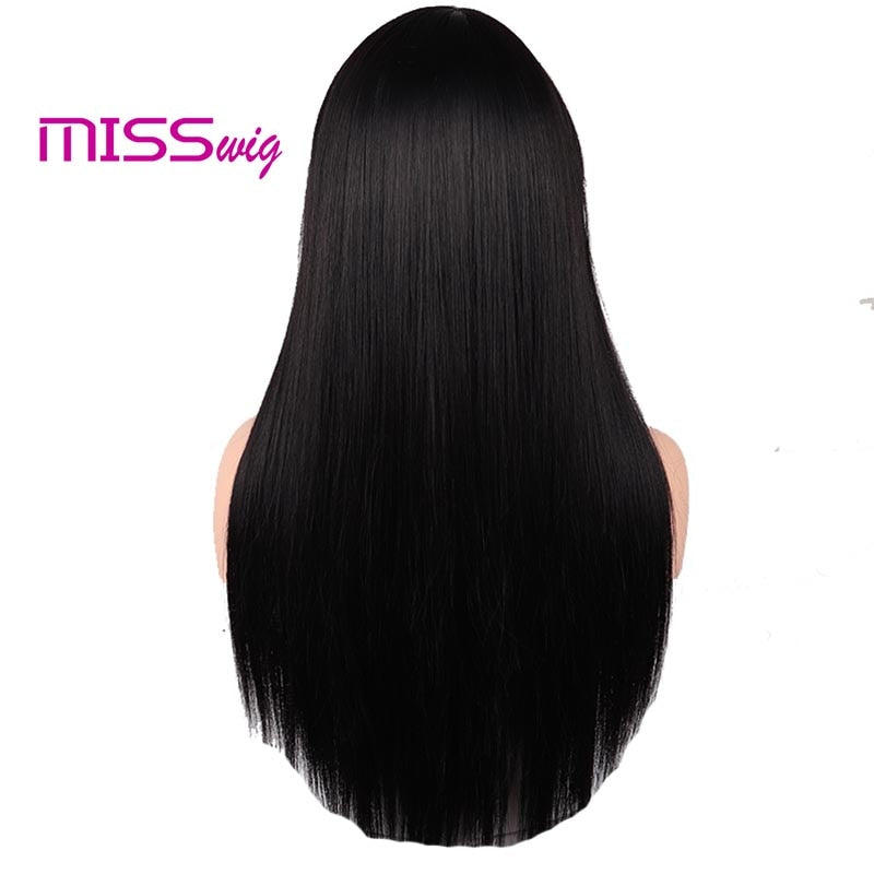 Synthetic Hair Long Straight Black Blonde Red
