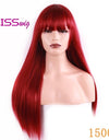 Synthetic Hair Long Straight Black Blonde Red