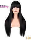 Synthetic Hair Long Straight Black Blonde Red