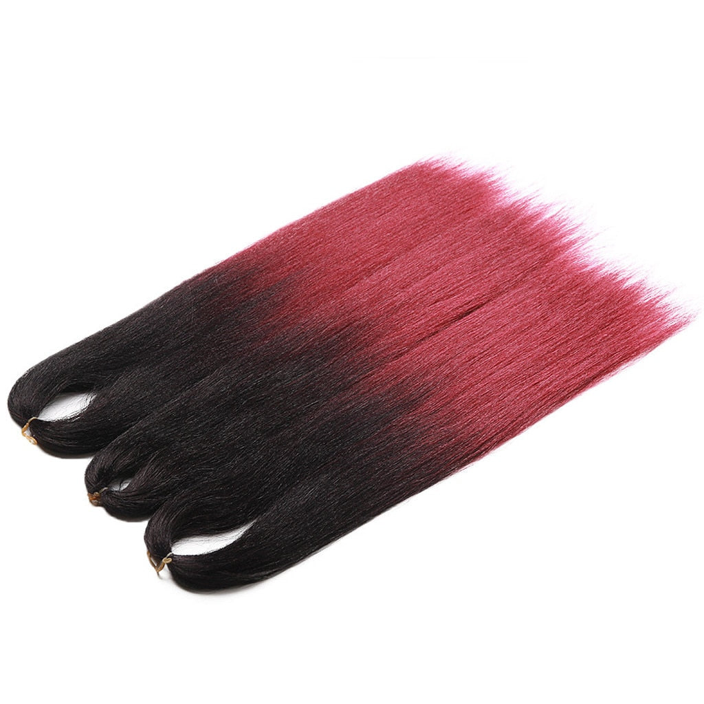 Multicolor Women Hair Extension Synthetic Braiding