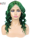 Brazilian Human Hair Wigs Green Loose