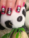 Stamping Kawaii Panda Pattern Nail