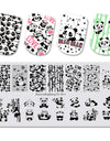 Stamping Kawaii Panda Pattern Nail