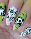 Stamping Kawaii Panda Pattern Nail