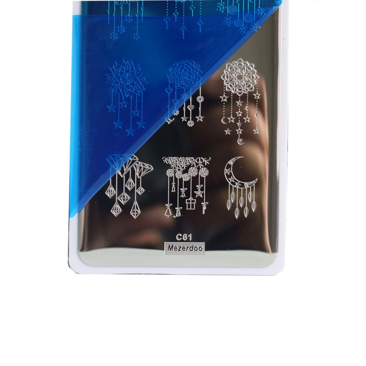 5Nail Art Indian Necklace + 1Pink Chess Silicone Nail