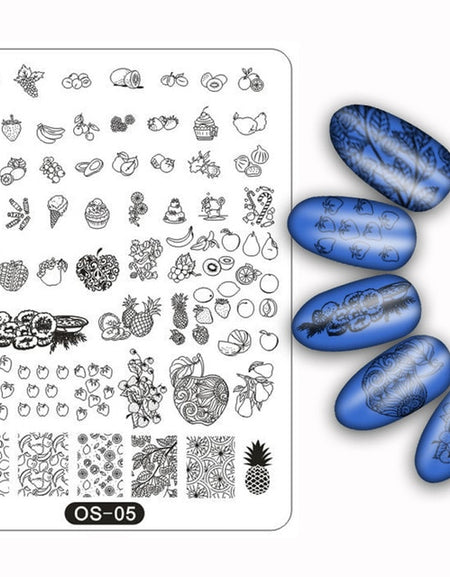 Nail Art Image Stamp  Manicure Template Blaszki Do Paznokci