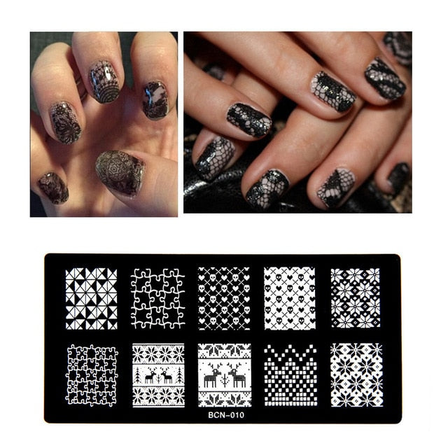 Nail Art Stamp Manicure Template Nail Art Stamper Accessories