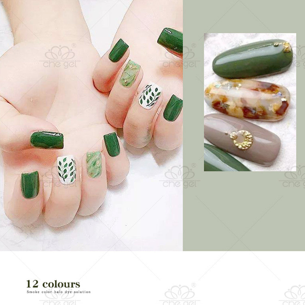 Watercolor Ink Nail Polish Blooming Gel Smoke Effect