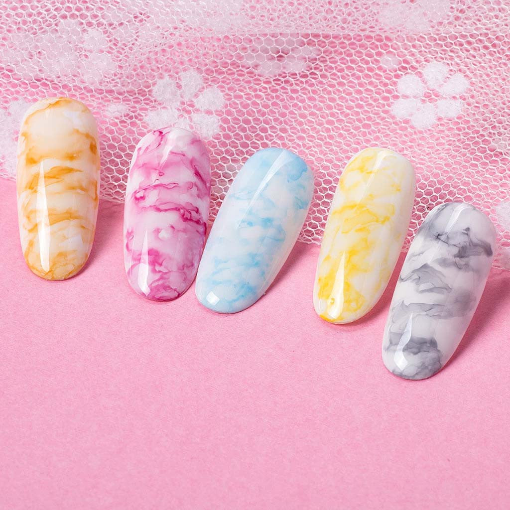 Watercolor Ink Nail Polish Blooming Gel Smoke Effect