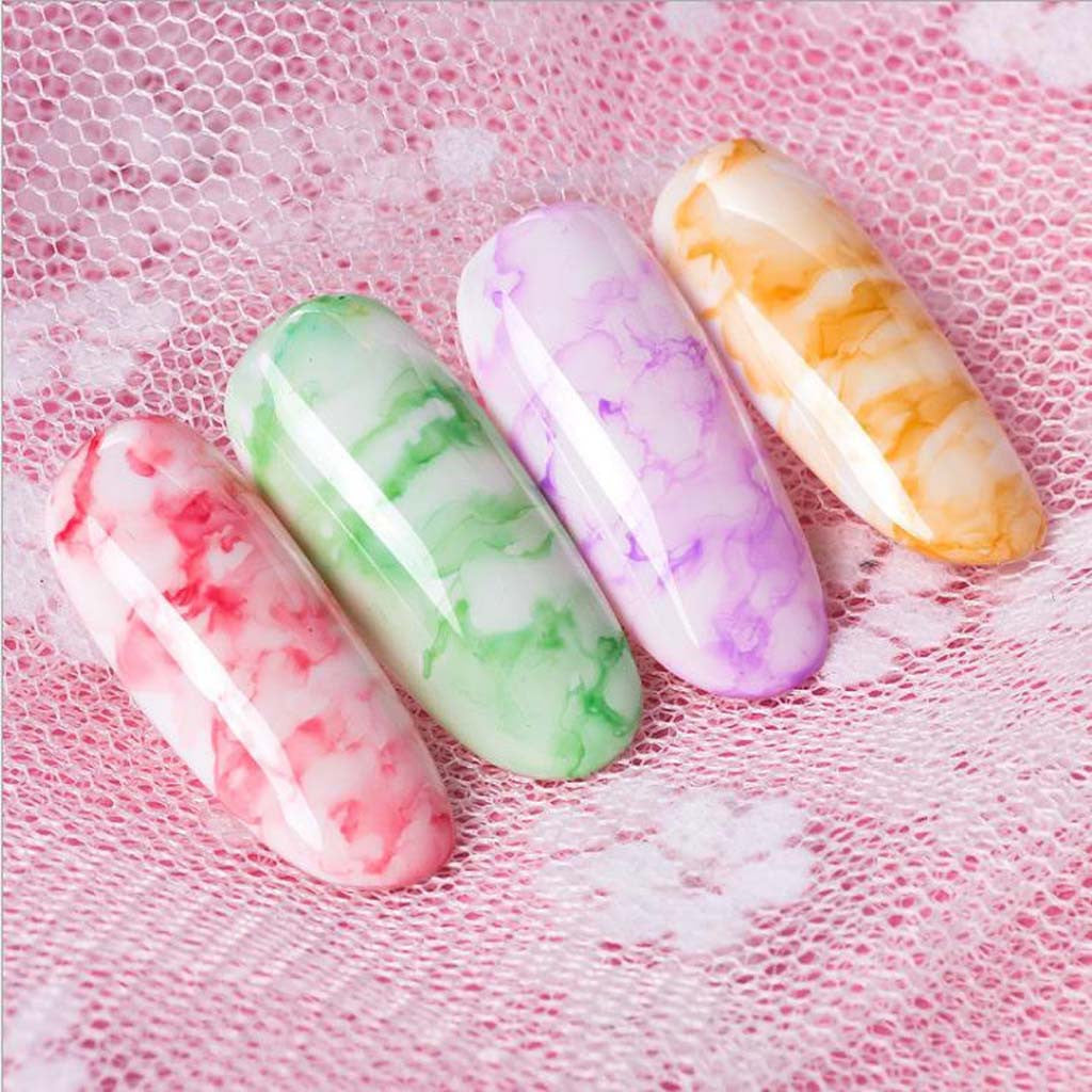 Watercolor Ink Nail Polish Blooming Gel Smoke Effect